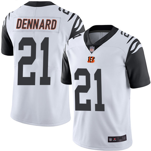 Cincinnati Bengals Limited White Men Darqueze Dennard Jersey NFL Footballl 21 Rush Vapor Untouchable